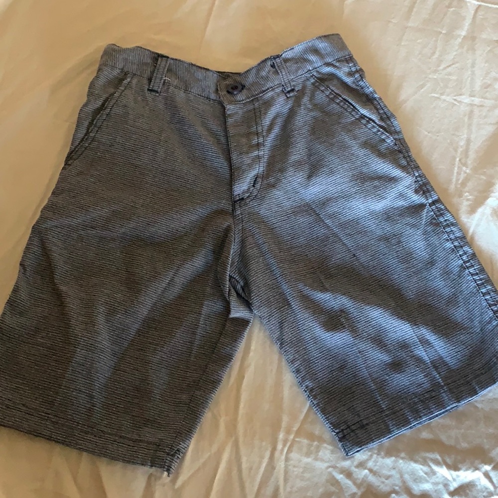 Lightweight “dress” shorts size 12 blue/white “stripe”